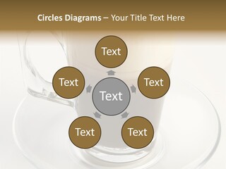 Coffee Milk Glass PowerPoint Template