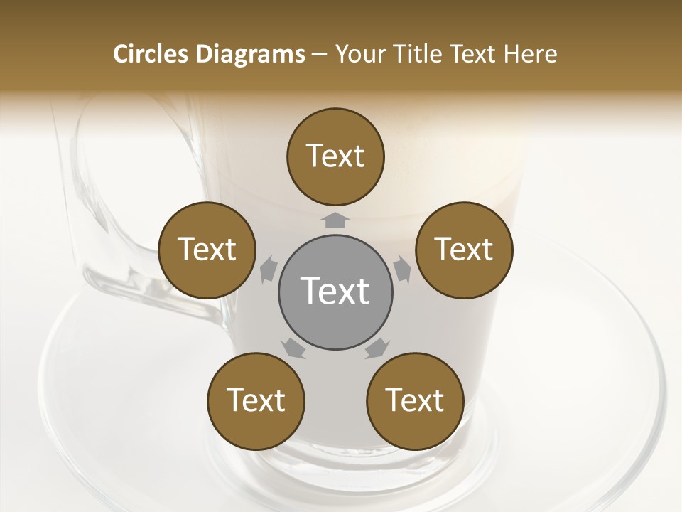 Coffee Milk Glass PowerPoint Template