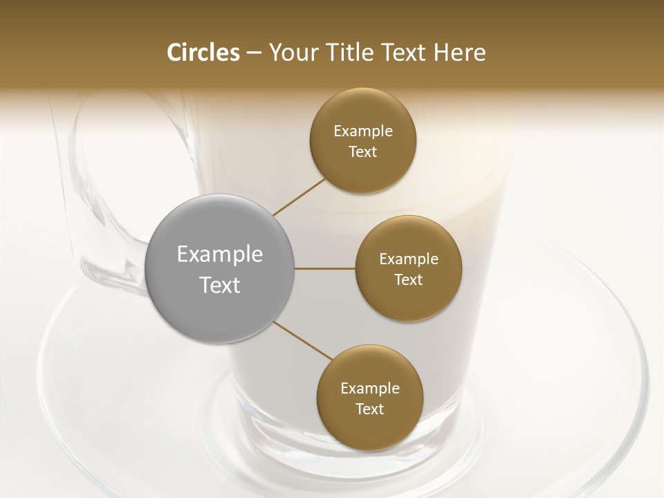 Coffee Milk Glass PowerPoint Template