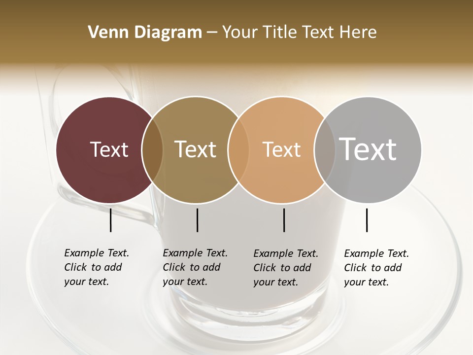 Coffee Milk Glass PowerPoint Template