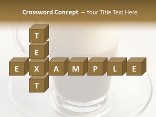 Coffee Milk Glass PowerPoint Template