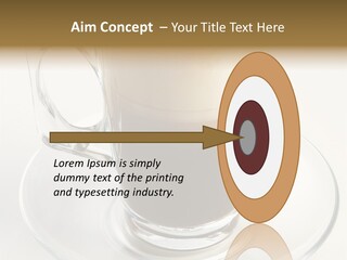 Coffee Milk Glass PowerPoint Template