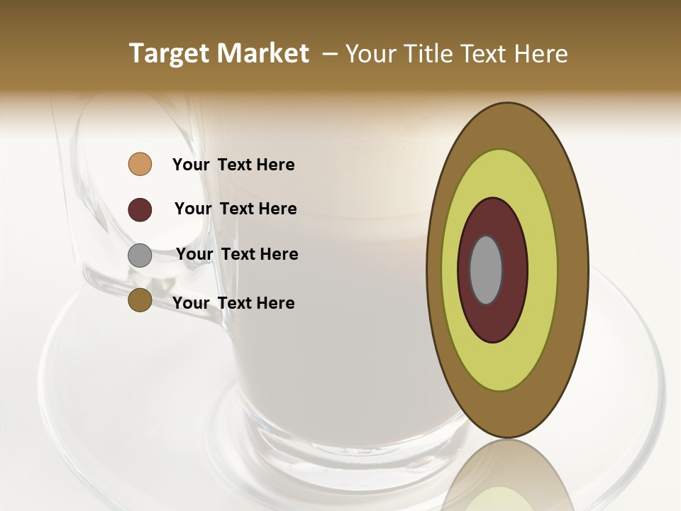 Coffee Milk Glass PowerPoint Template