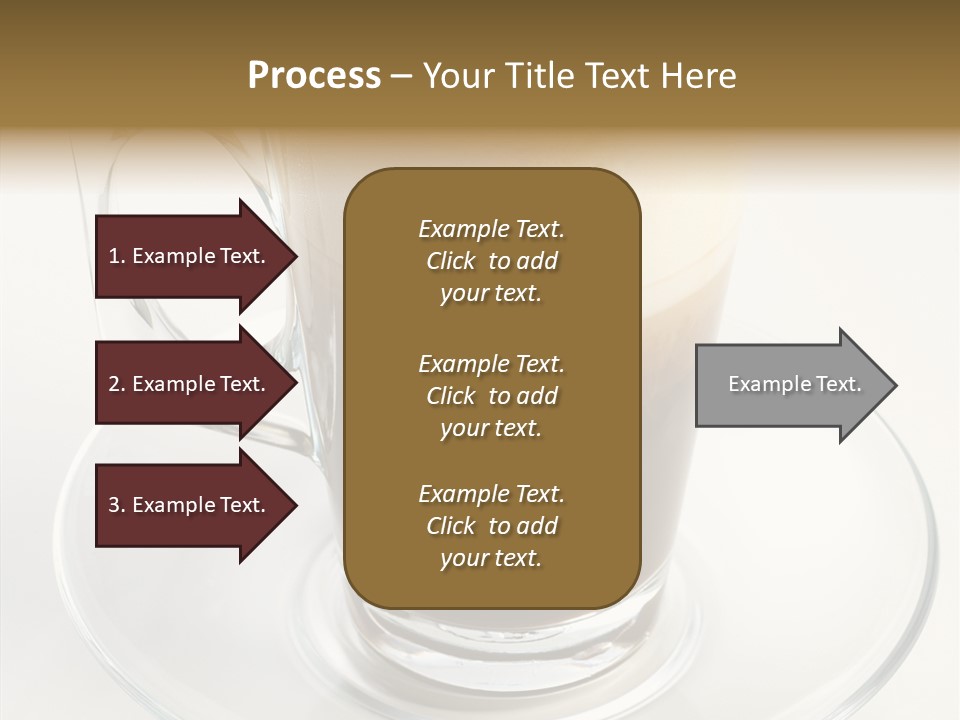 Coffee Milk Glass PowerPoint Template