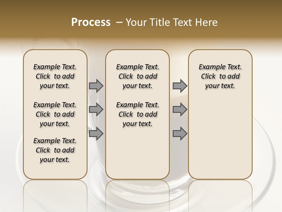 Coffee Milk Glass PowerPoint Template