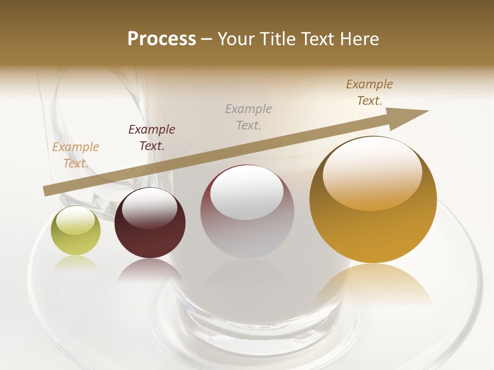 Coffee Milk Glass PowerPoint Template