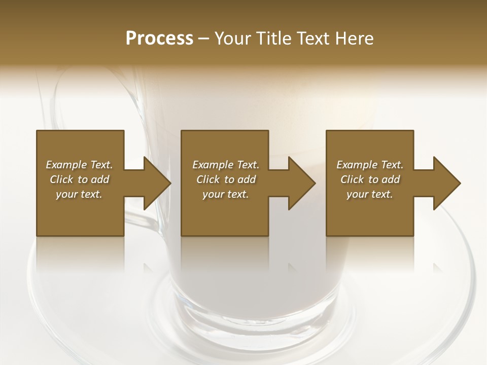 Coffee Milk Glass PowerPoint Template