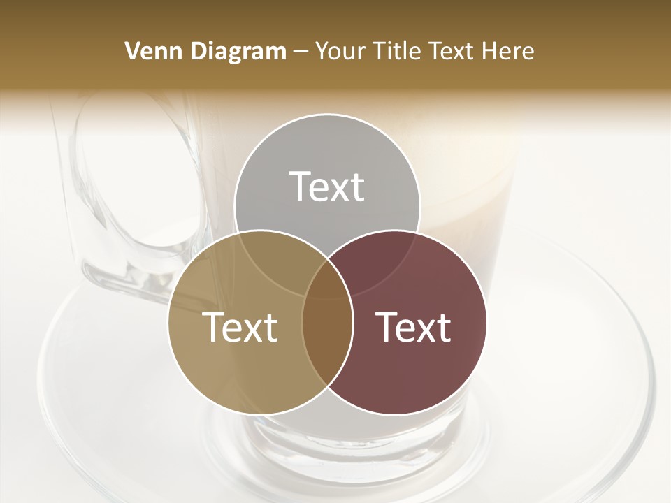 Coffee Milk Glass PowerPoint Template