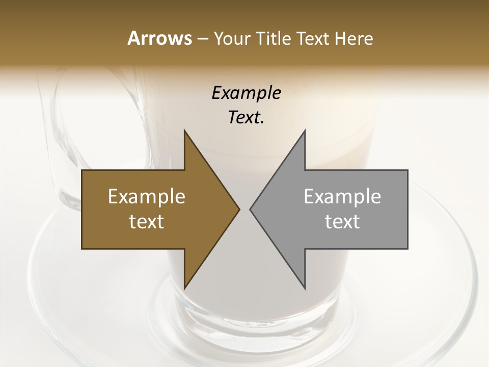 Coffee Milk Glass PowerPoint Template