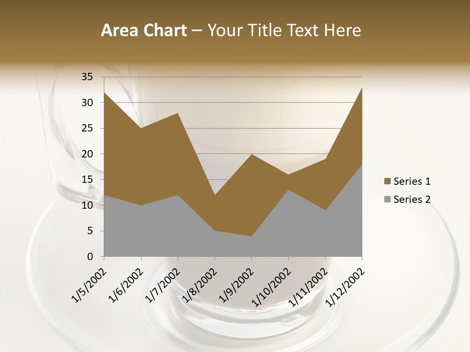 Coffee Milk Glass PowerPoint Template