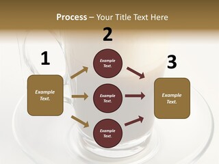 Coffee Milk Glass PowerPoint Template