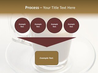 Coffee Milk Glass PowerPoint Template