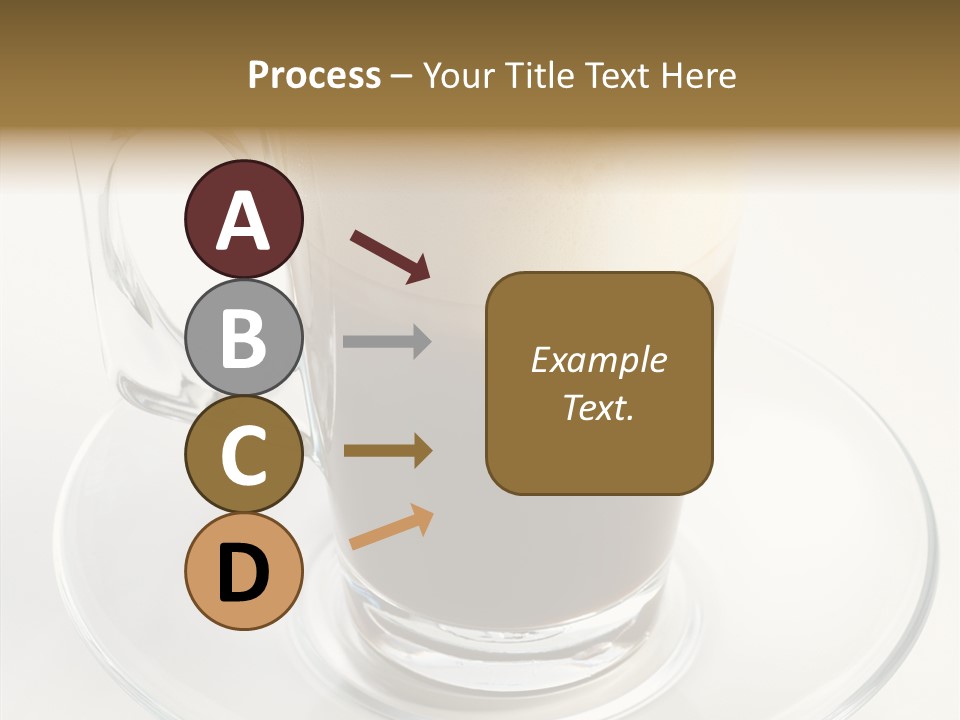 Coffee Milk Glass PowerPoint Template