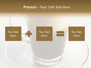 Coffee Milk Glass PowerPoint Template
