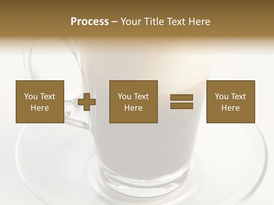 Coffee Milk Glass PowerPoint Template