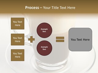 Coffee Milk Glass PowerPoint Template