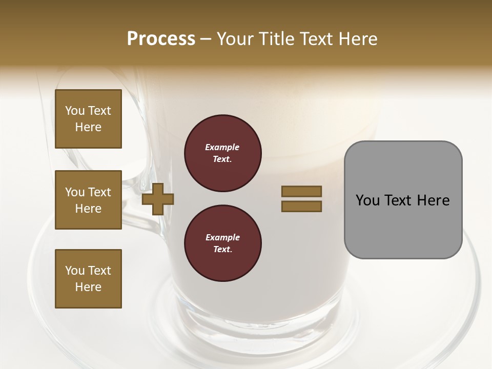 Coffee Milk Glass PowerPoint Template
