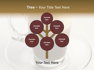Coffee Milk Glass PowerPoint Template