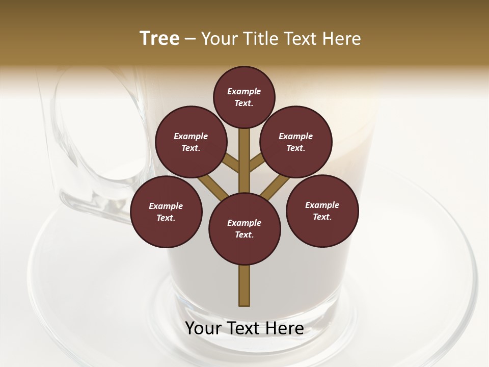 Coffee Milk Glass PowerPoint Template