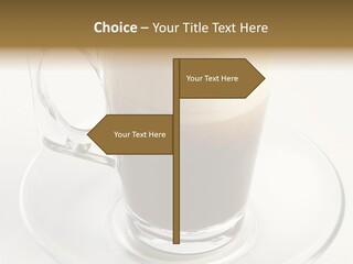 Coffee Milk Glass PowerPoint Template