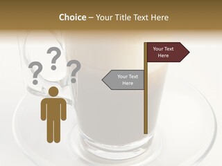 Coffee Milk Glass PowerPoint Template