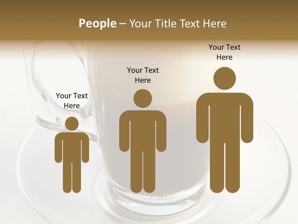 Coffee Milk Glass PowerPoint Template