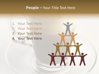 Coffee Milk Glass PowerPoint Template