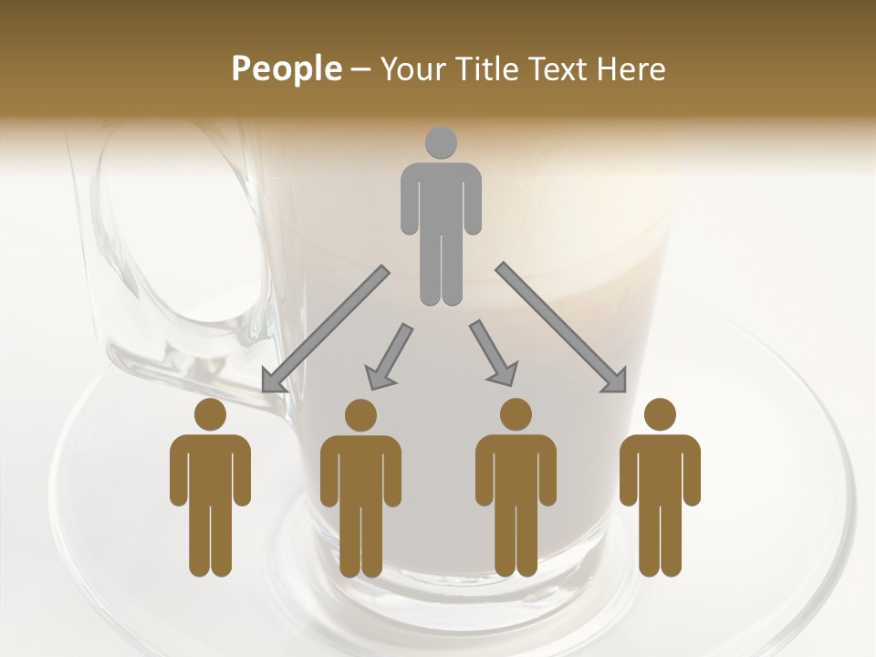 Coffee Milk Glass PowerPoint Template