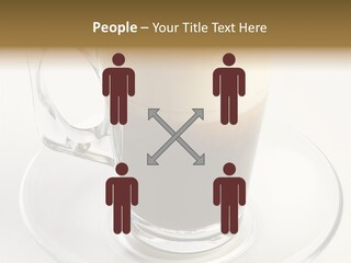 Coffee Milk Glass PowerPoint Template