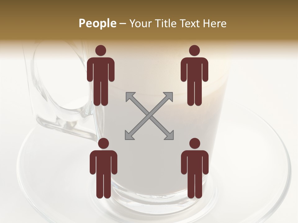 Coffee Milk Glass PowerPoint Template
