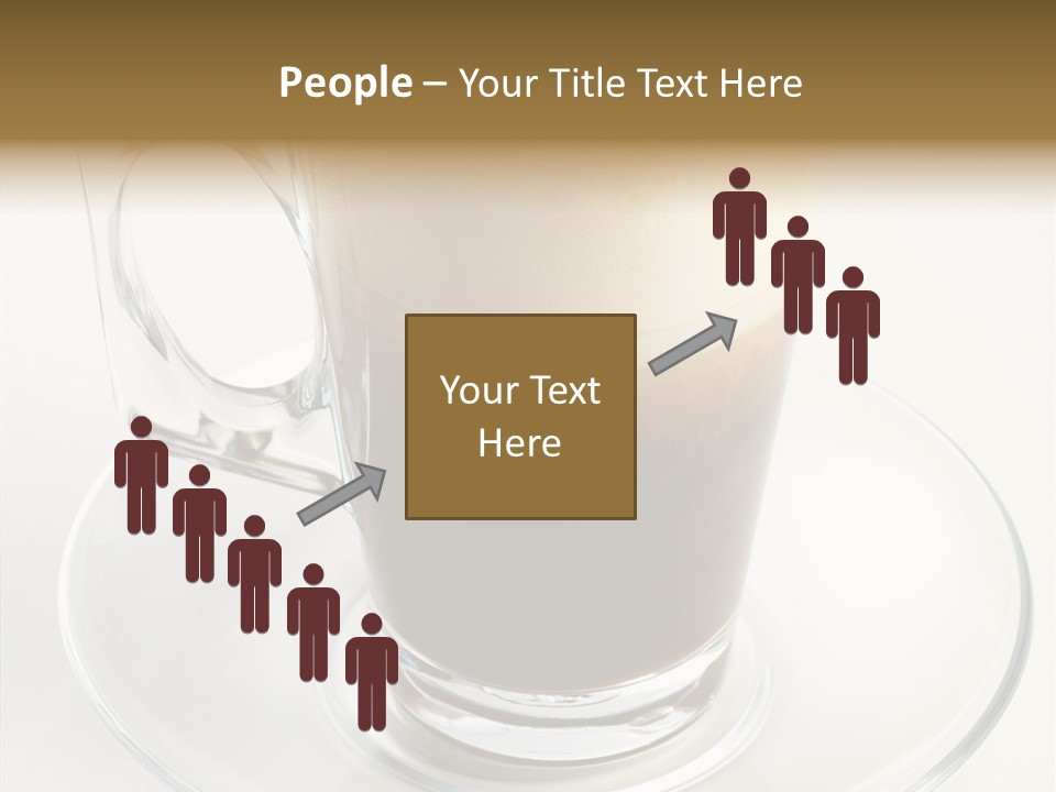 Coffee Milk Glass PowerPoint Template