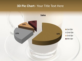 Coffee Milk Glass PowerPoint Template