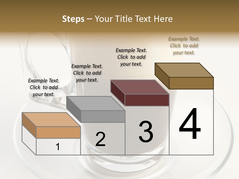 Coffee Milk Glass PowerPoint Template