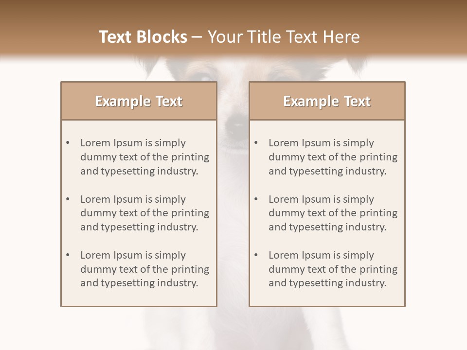 Doggy Minuscule Shot PowerPoint Template