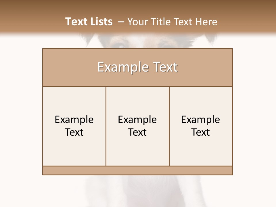 Doggy Minuscule Shot PowerPoint Template