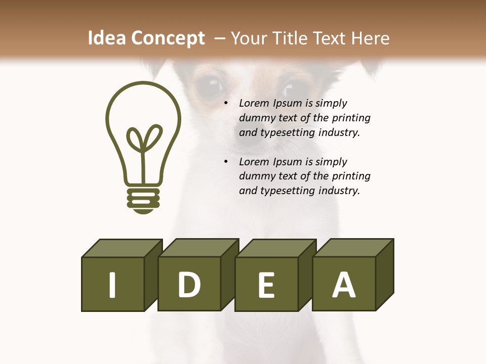 Doggy Minuscule Shot PowerPoint Template