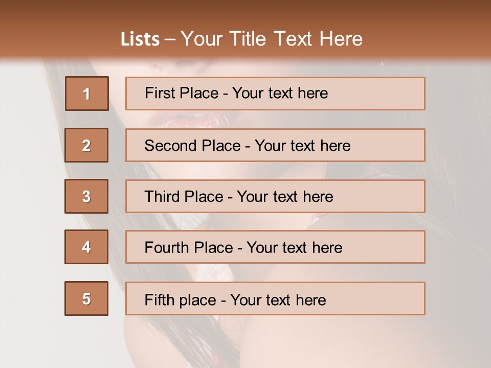 Face Smooth Beauty PowerPoint Template