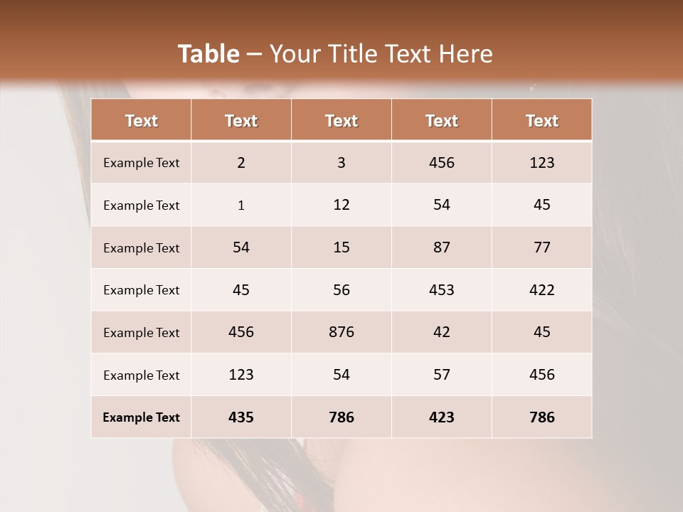 Face Smooth Beauty PowerPoint Template
