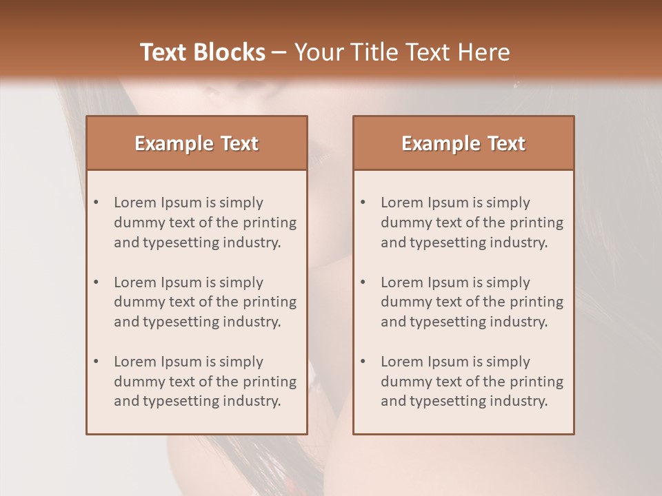 Face Smooth Beauty PowerPoint Template