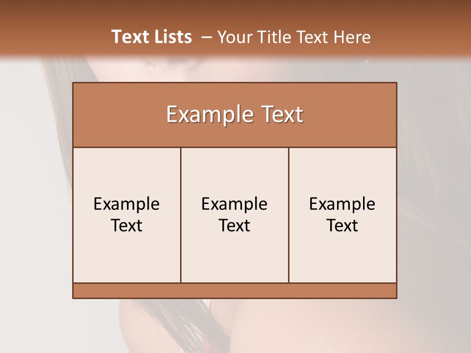 Face Smooth Beauty PowerPoint Template