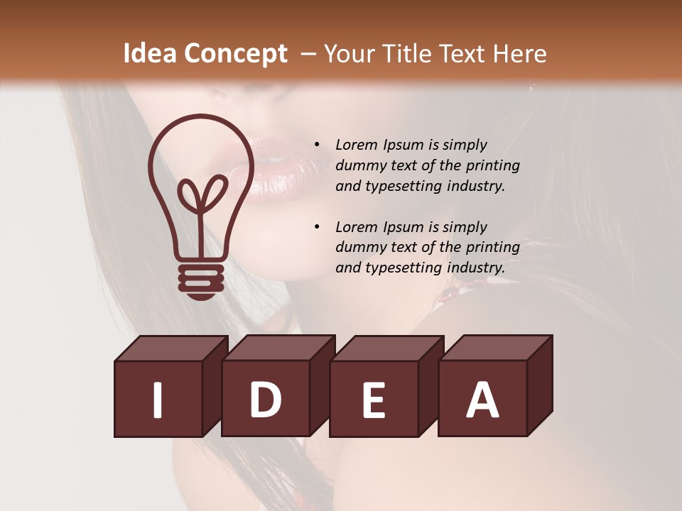 Face Smooth Beauty PowerPoint Template