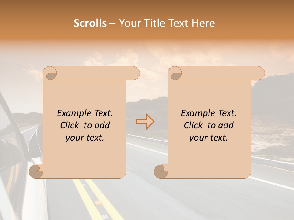 Background Cloud Rural PowerPoint Template
