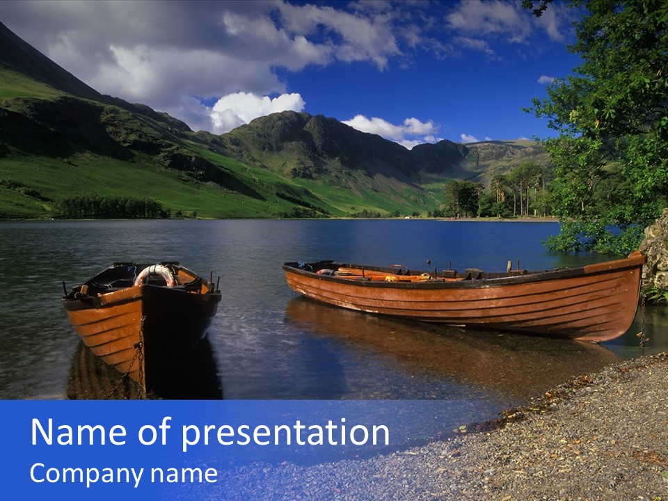 Landscape Lake England PowerPoint Template