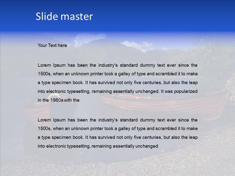 Landscape Lake England PowerPoint Template