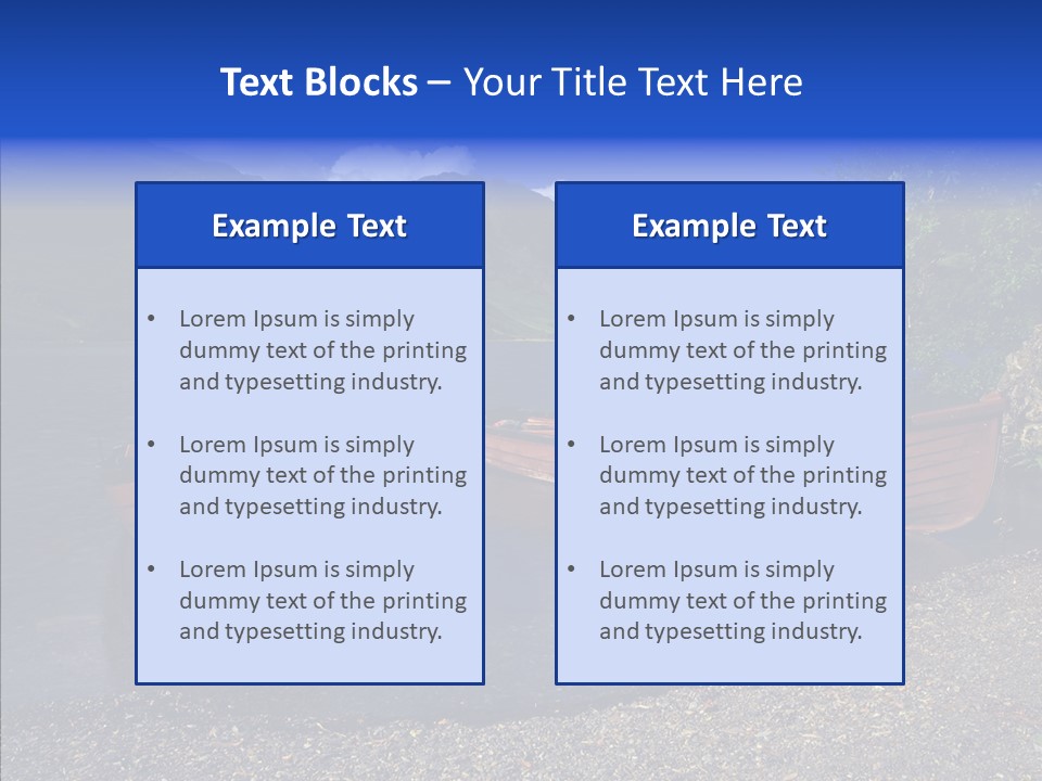 Landscape Lake England PowerPoint Template