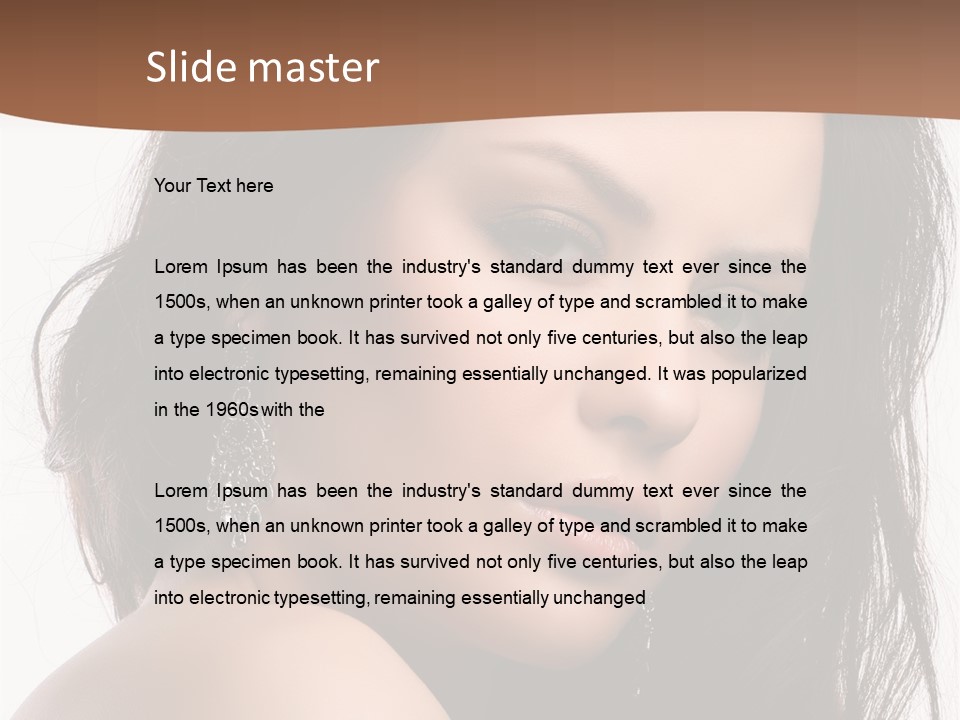 Attractive Clean Curly PowerPoint Template