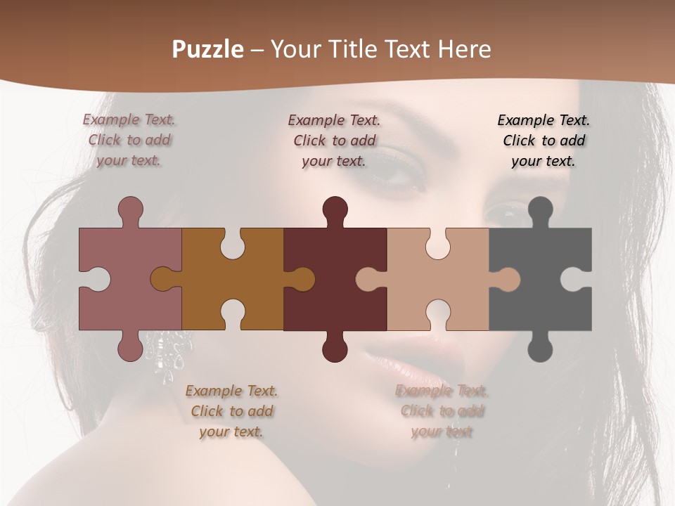 Attractive Clean Curly PowerPoint Template