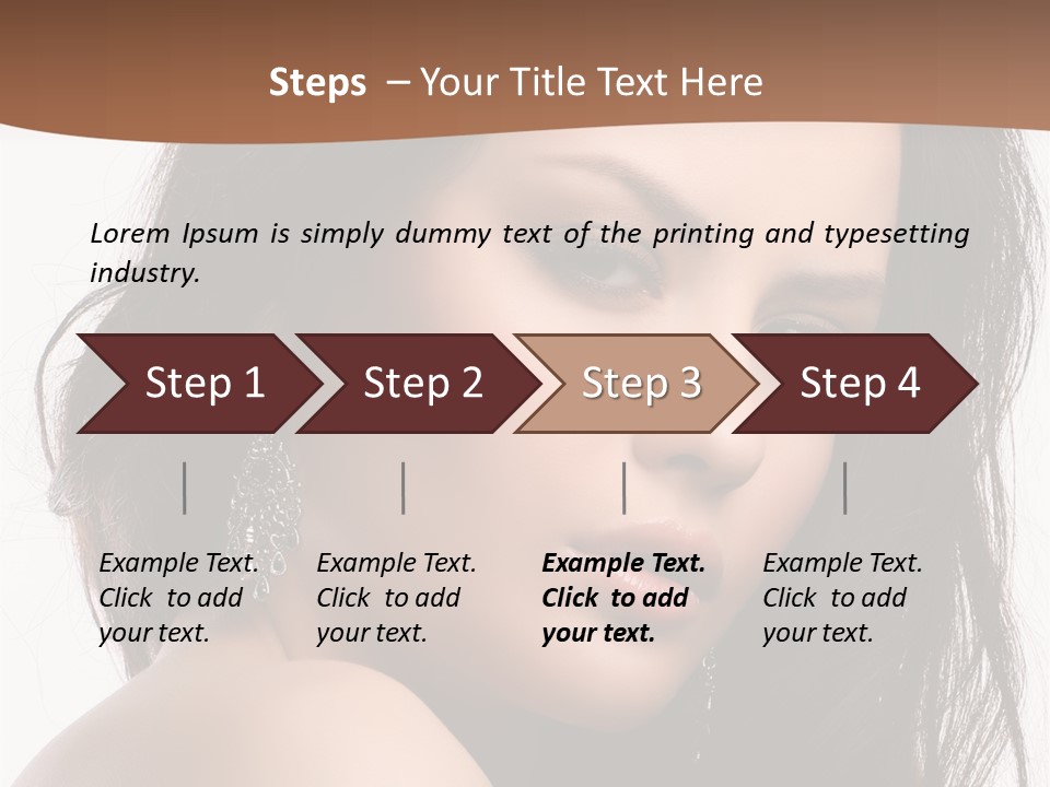 Attractive Clean Curly PowerPoint Template