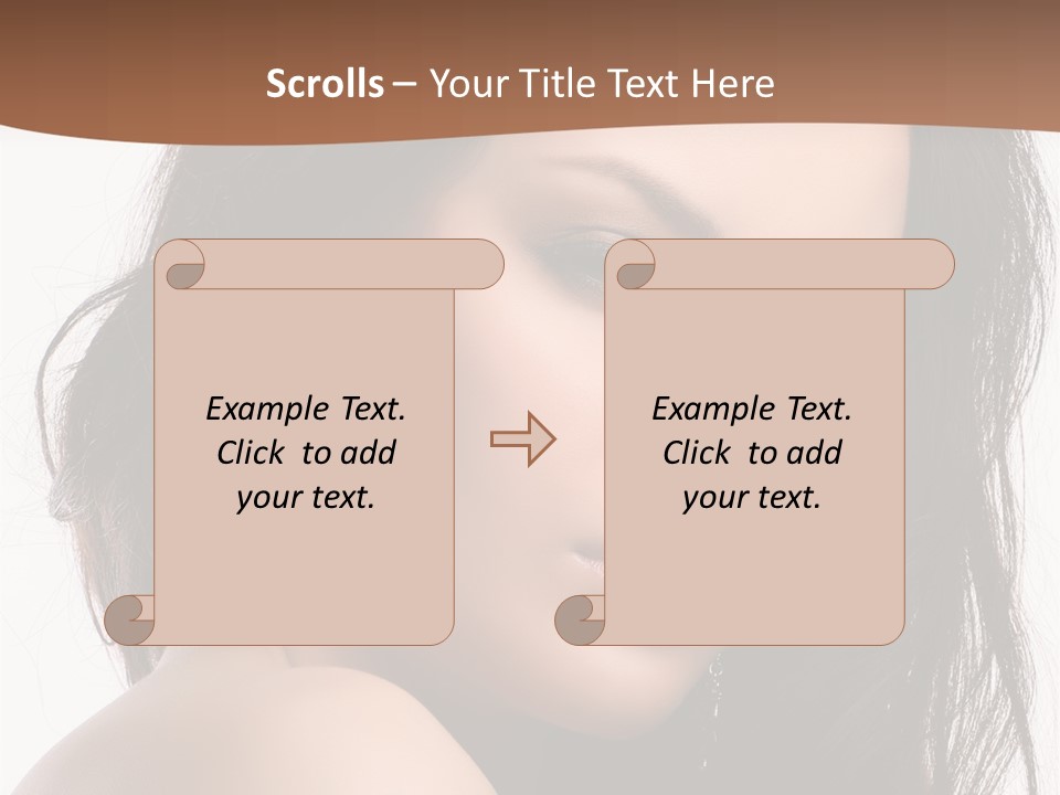 Attractive Clean Curly PowerPoint Template