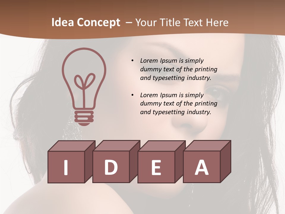 Attractive Clean Curly PowerPoint Template